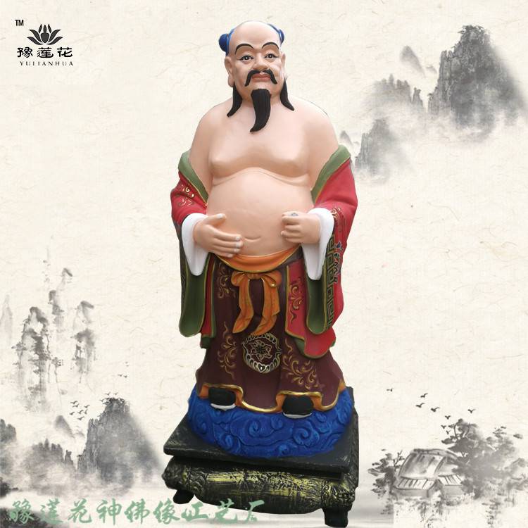 铁拐李何仙姑 八仙雕塑厂家 全真祖师爷神像 纯阳大帝神像