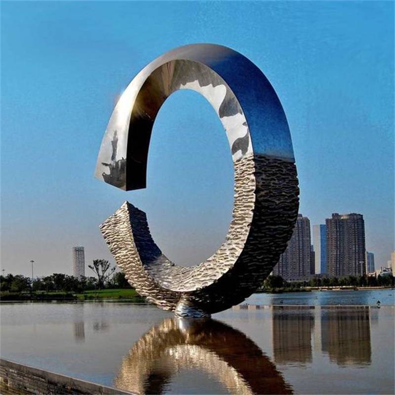 不锈钢抽象景观雕塑大型校园广场城市景区售楼部装饰摆件永景园林
