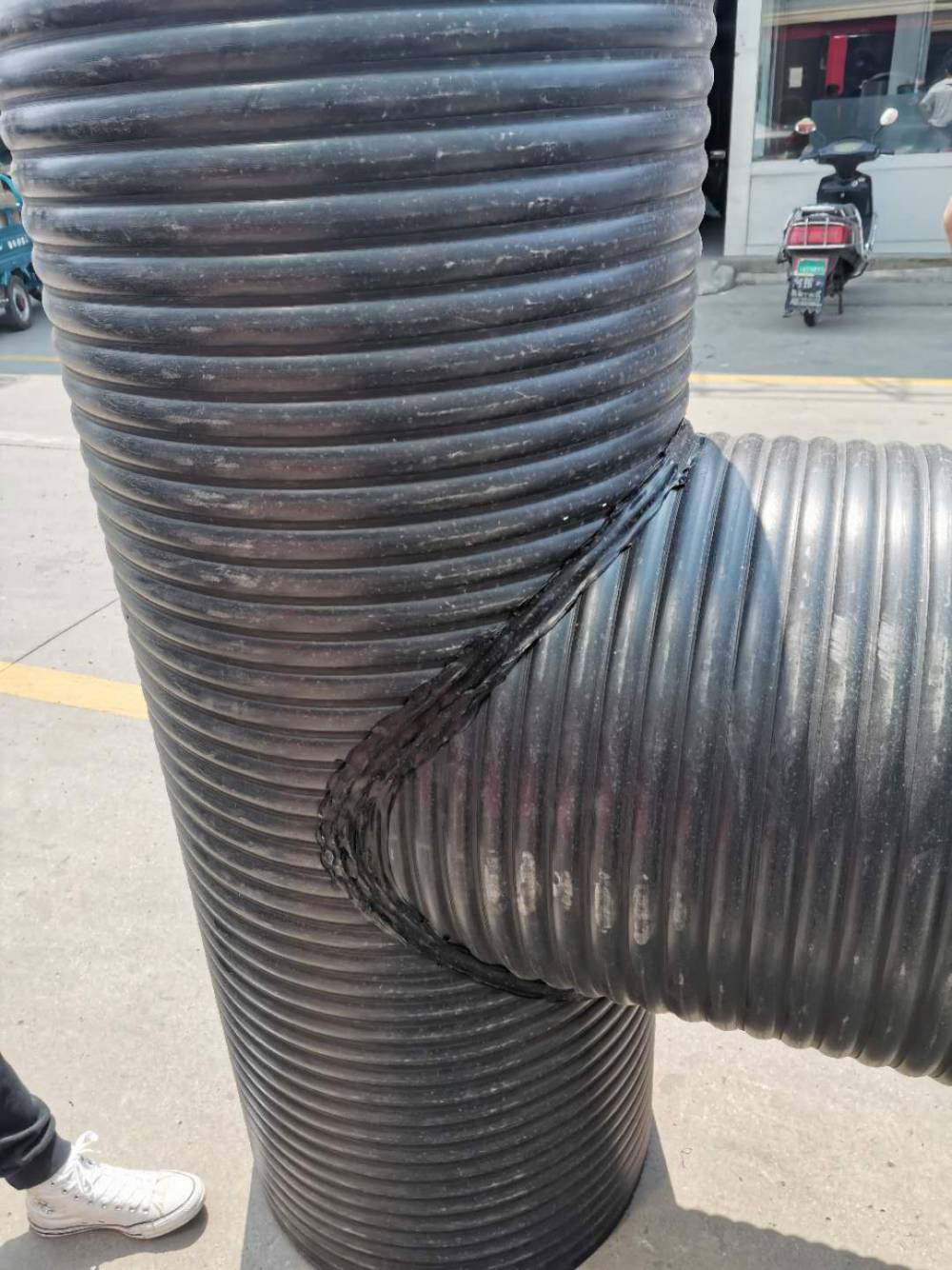 玉溪市澄江县HDPE钢带增强波纹管-HDPE缠绕波纹管-钢带缠绕管