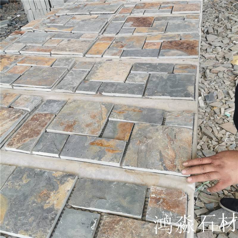 赞皇 黄锈石地铺石加工定制 山西绛县黄锈石乱拼