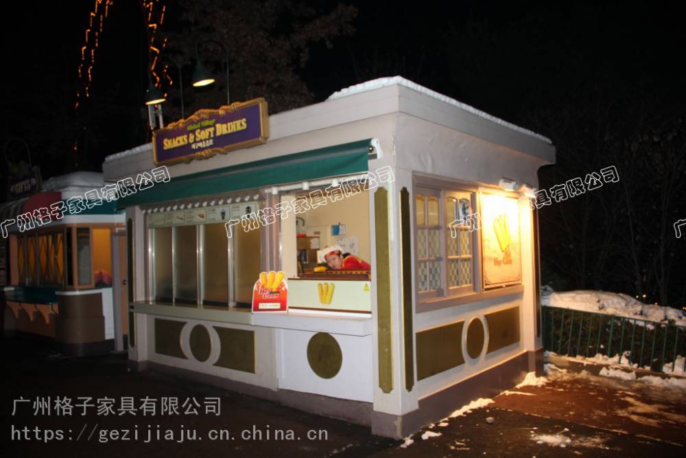 景区美食街小吃餐车广场饮品售卖餐车夜市商业街餐饮摊亭小卖部花车