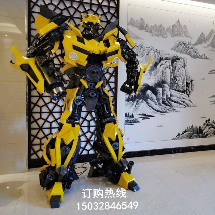 水景变形金刚雕塑厂家 标识雕塑 透雕变形金刚雕塑厂家