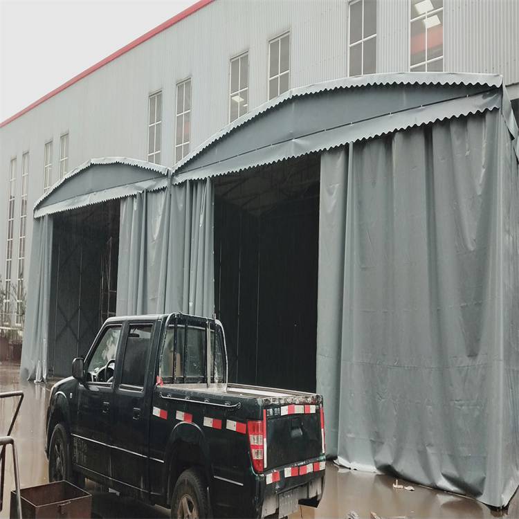 江苏赣榆 智能控制雨棚 活动推拉雨棚 遮阳环保美观