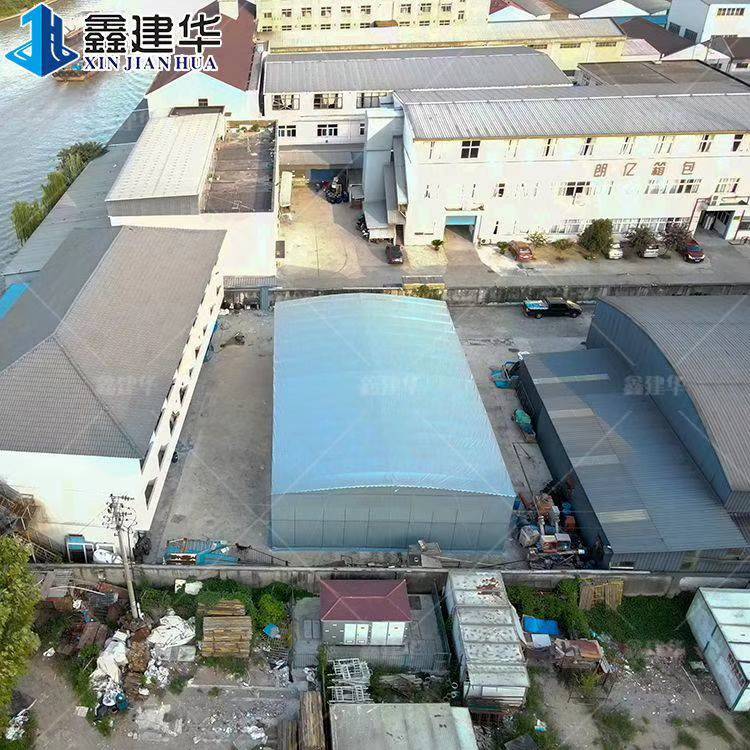 可伸缩仓库棚 悬空工业帐篷 天津西青 智能遥控