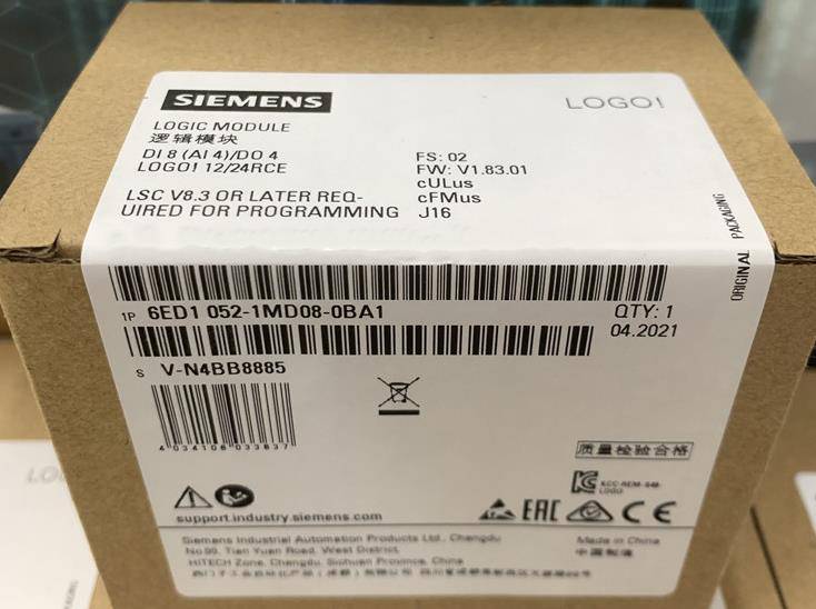 安徽黄山西门子授权S7-1200CPU模块代理