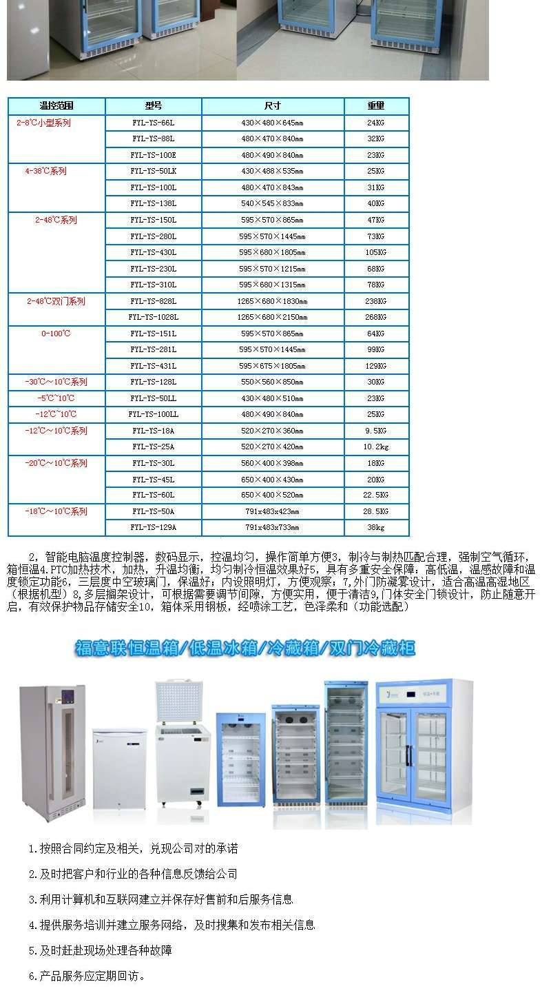 福意联20-25℃***恒温箱（柜）型号：FYL-YS-1028L