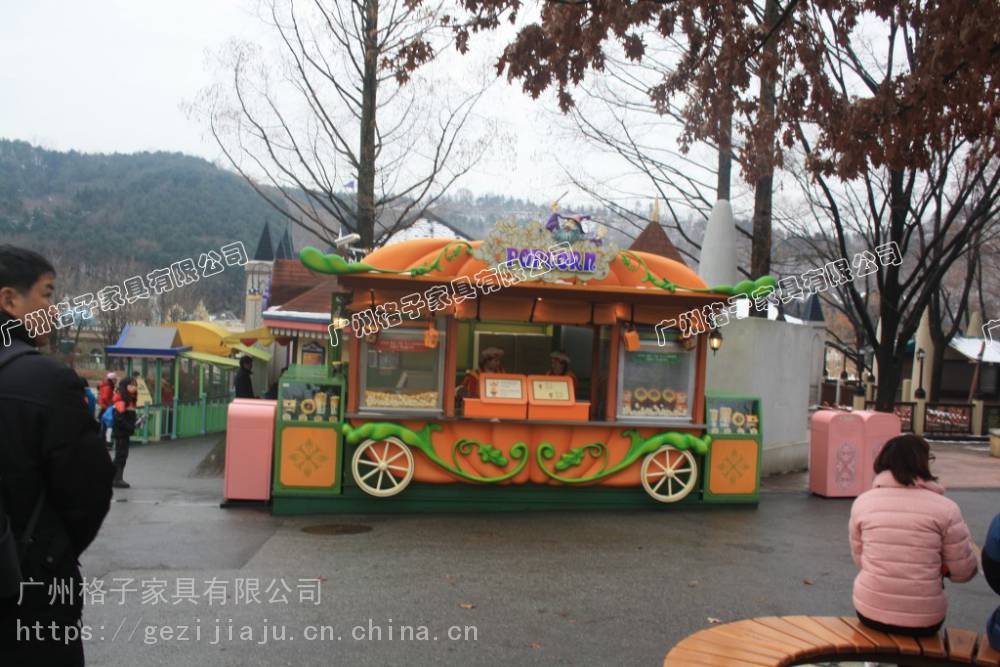 景区美食街小吃餐车广场饮品售卖餐车夜市商业街餐饮摊亭小卖部花车