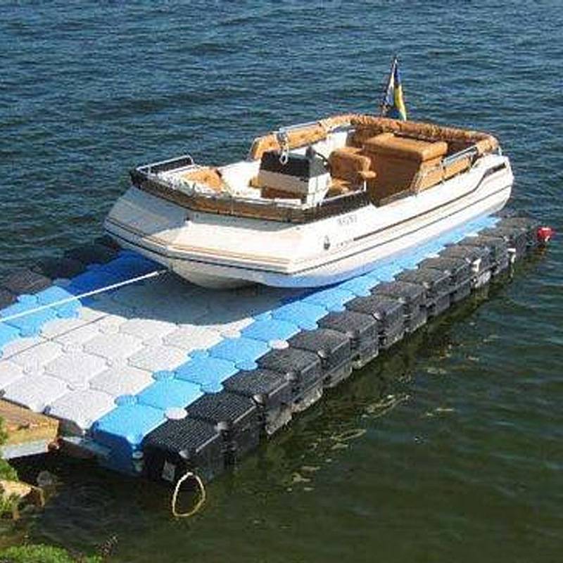 抗压塑料浮桶抗浪海上浮桥浮筒码头水上平台钓鱼平台浮箱浮台