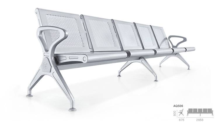 恒发绅徕仕跨境等候椅组装式钢制排椅公共椅机场候机室冷轧钢板