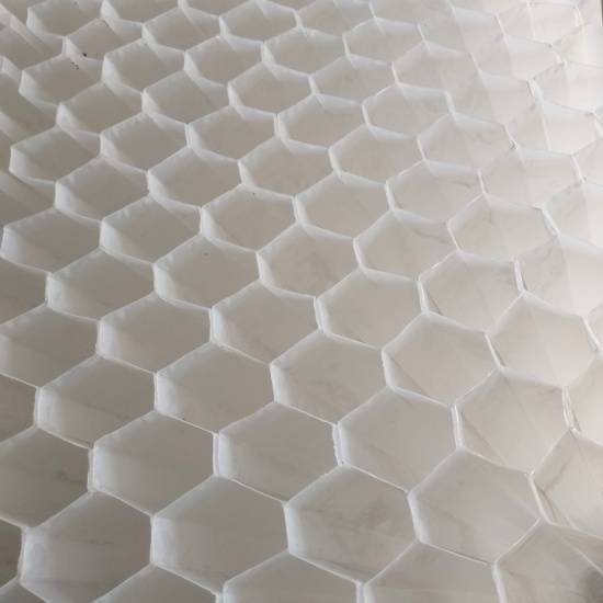 石狮现货斜管标准聚丙烯六角蜂窝斜管填料供应冷却塔填料