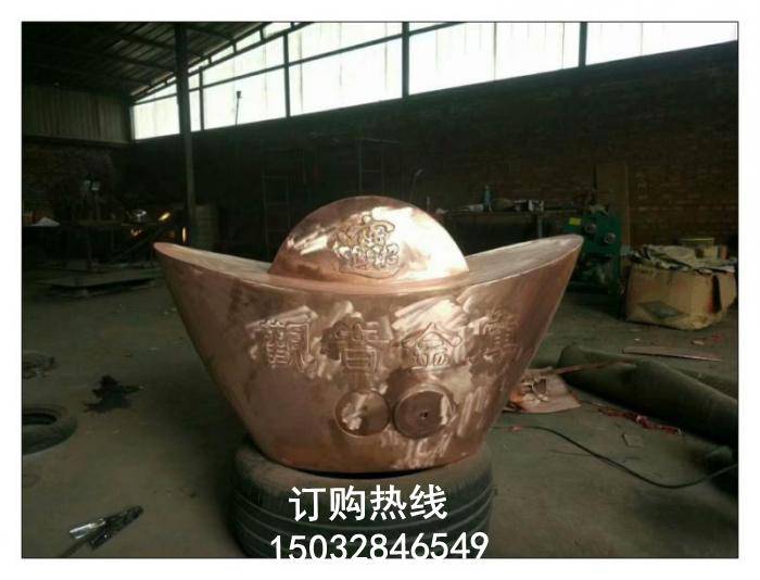 现代金钱袋雕塑 锻造工艺 异形金钱袋雕塑厂家