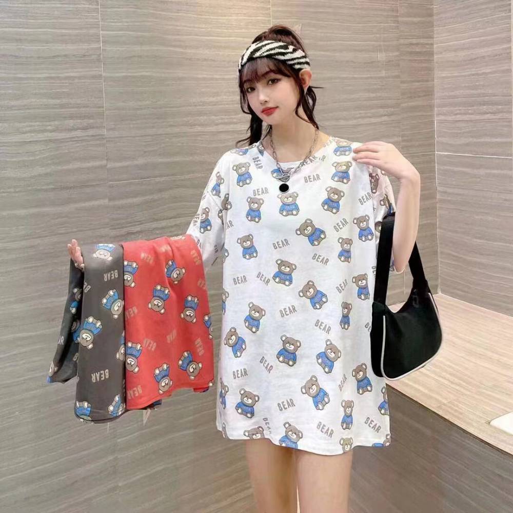 实体店时尚休闲T恤批货源河北邯郸邱县女装短袖衫厂家时装夏季短袖T恤批发商