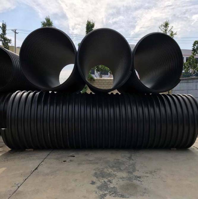 文山州广南县HDPE钢带增强波纹管-HDPE缠绕波纹管-钢带缠绕管