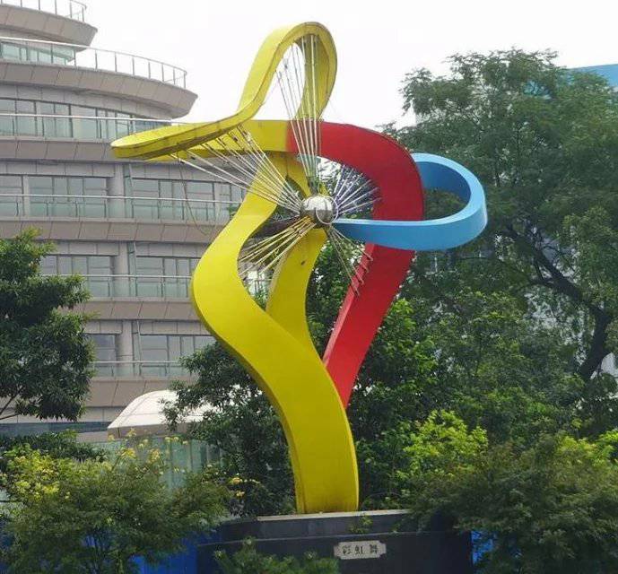 不锈钢广场雕塑大型抽象创意造型雕塑支持定制