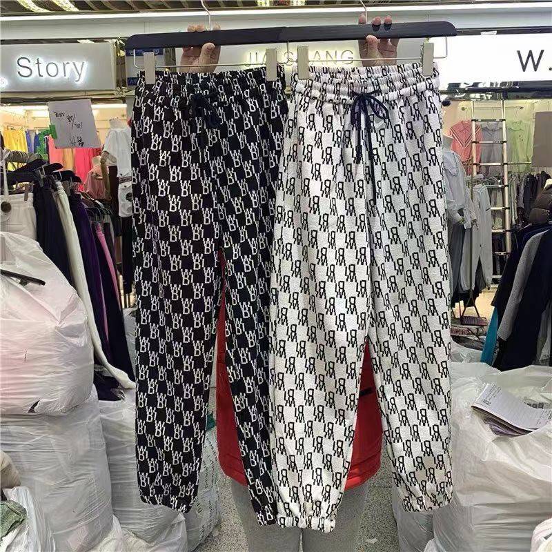 广东珠海裤子女休闲裤九分裤学生杂款便宜尾货女式休闲阔腿裤