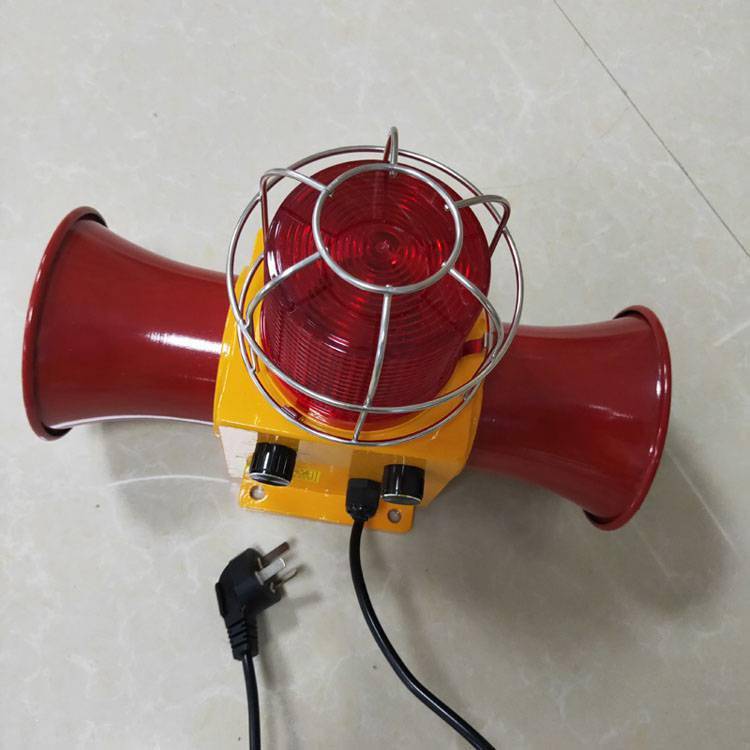 声光报警器防空警报器消防工业可调高分贝大功率220v12v语音喇叭