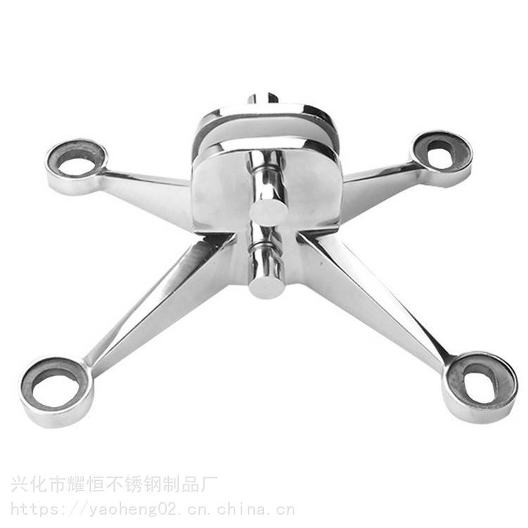钢梁连接 不锈钢驳接爪尺寸参数 玻璃幕墙爪件 非标精铸件加工