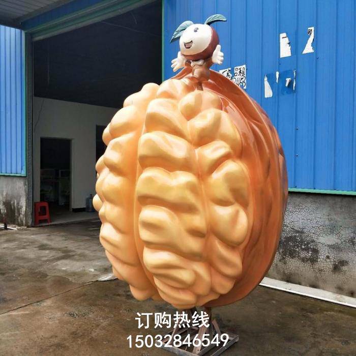 铁艺核桃雕塑厂家 市标雕塑 空中核桃雕塑厂家 喷泉雕塑