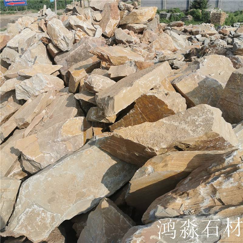 护坡石 乱型垒墙石加工定制 片石挡墙加工定制