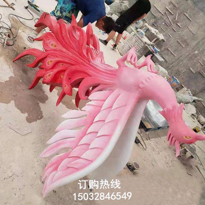 固体凤鸟雕塑厂家 水景雕塑 城区凤鸟雕塑厂家 街头雕塑