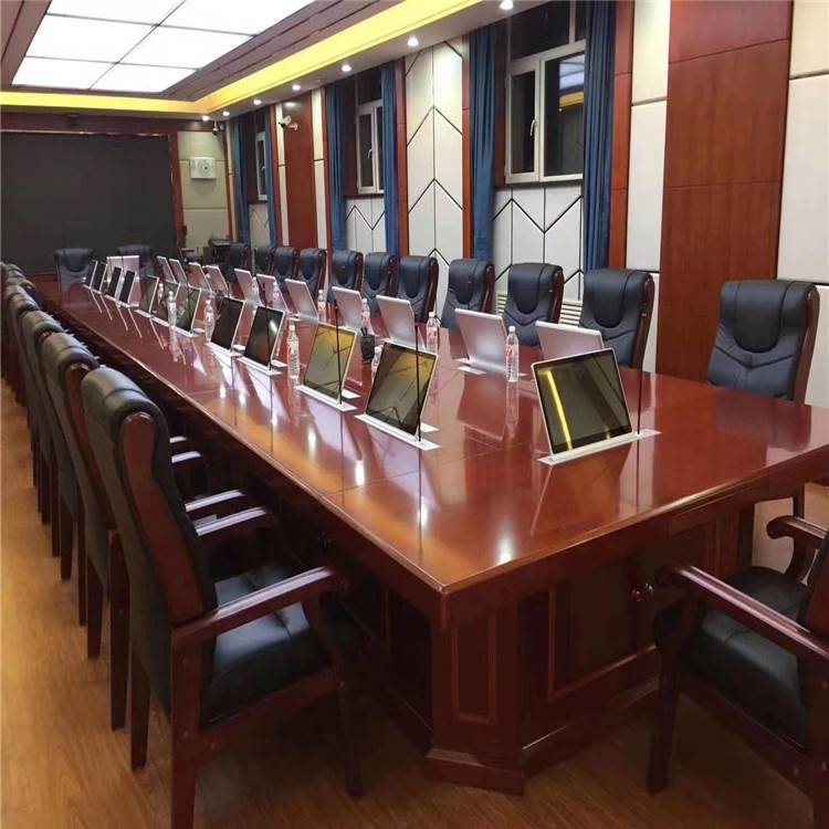 智能会议桌 升降器会议桌 现代简约会议桌 布兰斯 环保油漆