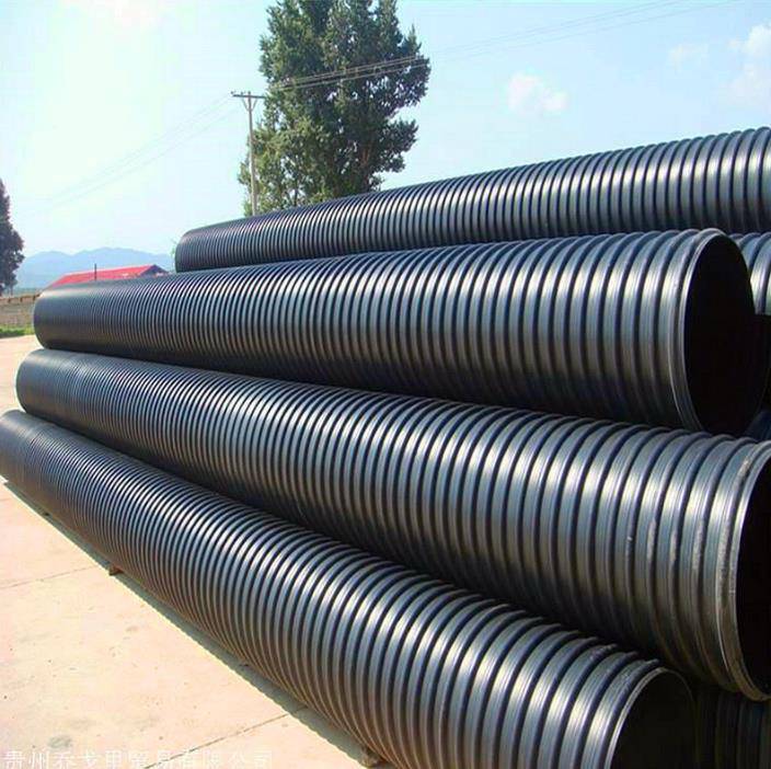 云南省红河州弥勒县HDPE钢带增强波纹管-HDPE缠绕波纹管-钢带缠绕管