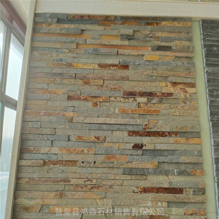 云南古代风格砌墙石厂家现货 土绣色垒墙石