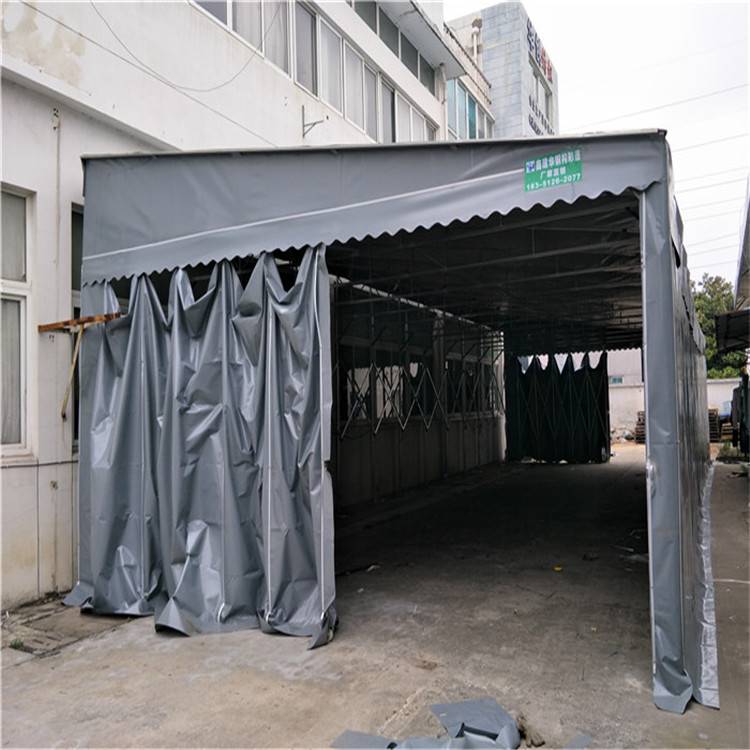 楼顶电动雨棚 推拉伸缩棚 不招雷电 管城区
