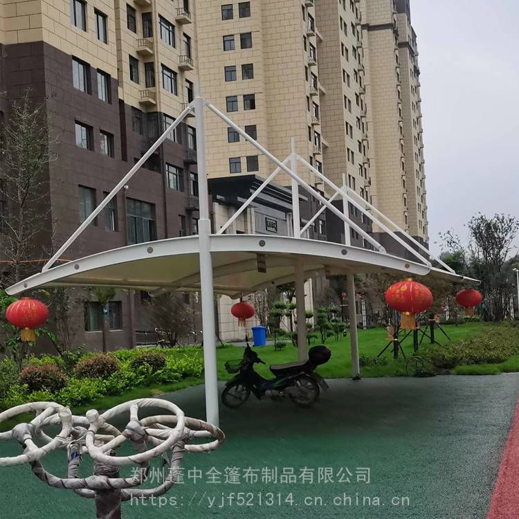 青岛顺发定做sfmjg0172膜结构停车棚阳光板停车棚钢结构汽车棚