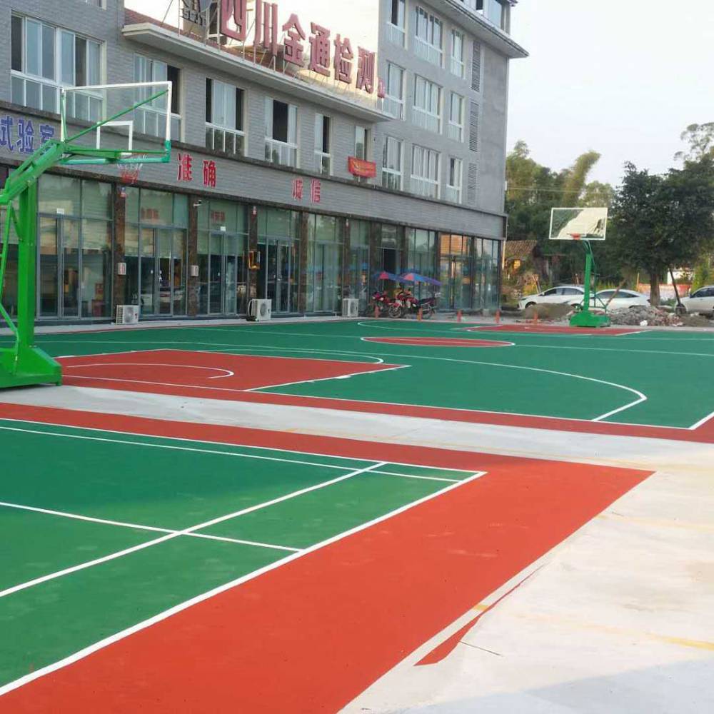 桂林全州硅pu体育场地弹性篮球场包工包料