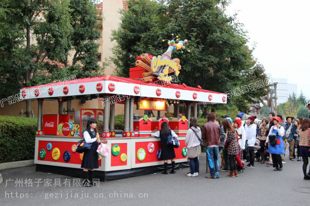 景区美食街小吃餐车广场饮品售卖餐车夜市商业街餐饮摊亭小卖部花车