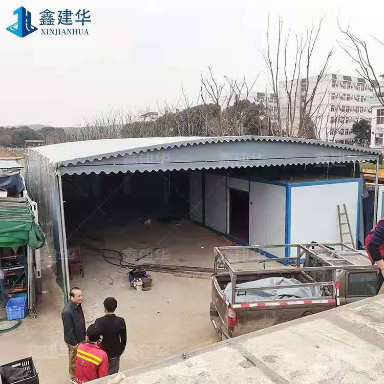 可伸缩仓库棚 悬空工业帐篷 天津西青 智能遥控