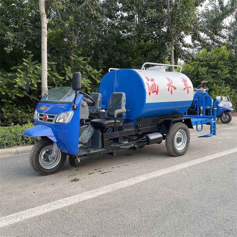 三方工地洒水车 晟宇 3吨农用柴油三轮洒水车 2立方雾炮洒水车