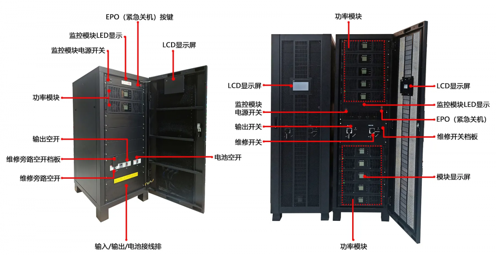 800KVA UPS 工频UPS 后备电源 内置隔离变压器