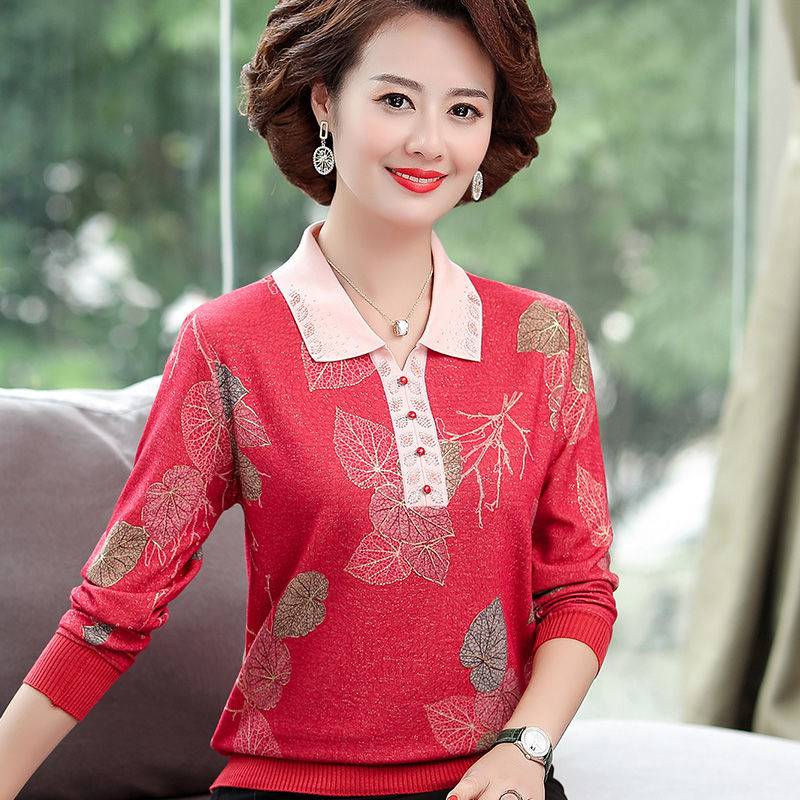 陕西榆林论斤称服装中老年休闲女装t恤中低端地摊产品老年人女装t恤