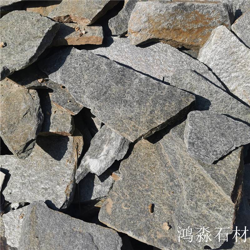 赞皇 黄锈石景观石直供 通辽红色花岗岩碎拼石