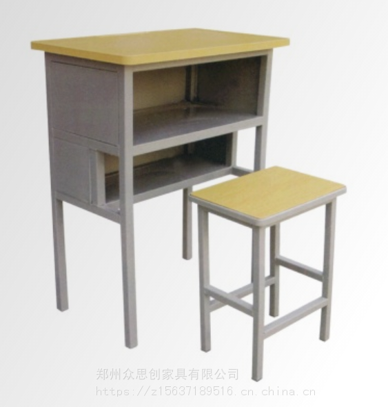中专学生学校教室单人升降课桌凳生产厂家众思创家具