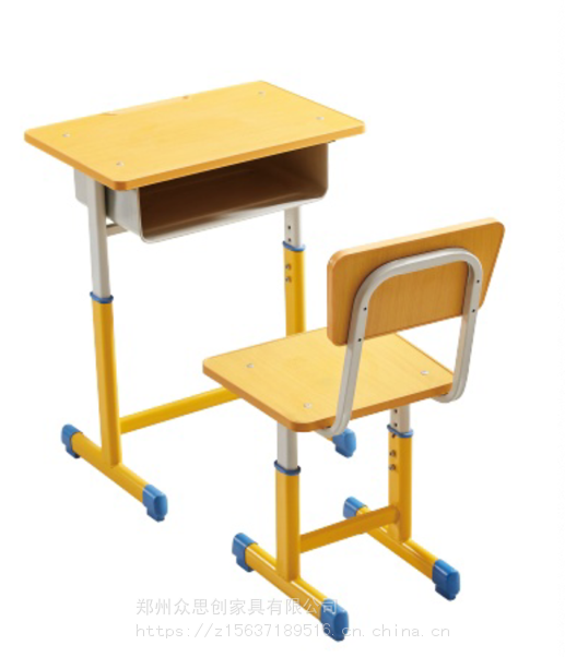 中专学生学校教室单人升降课桌凳生产厂家众思创家具
