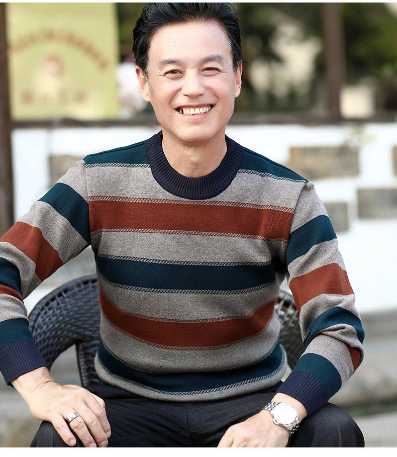 保暖毛衣休闲长袖圆领外贸出口T恤服装批发秋装库存长袖男装t恤