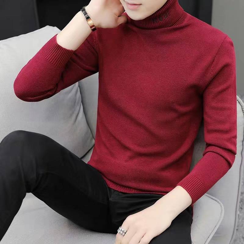 保暖毛衣休闲长袖圆领外贸出口T恤服装批发秋装库存长袖男装t恤