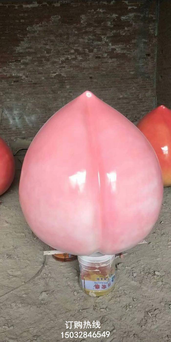 立体寿桃雕塑 美陈雕塑 镂空寿桃雕塑厂家