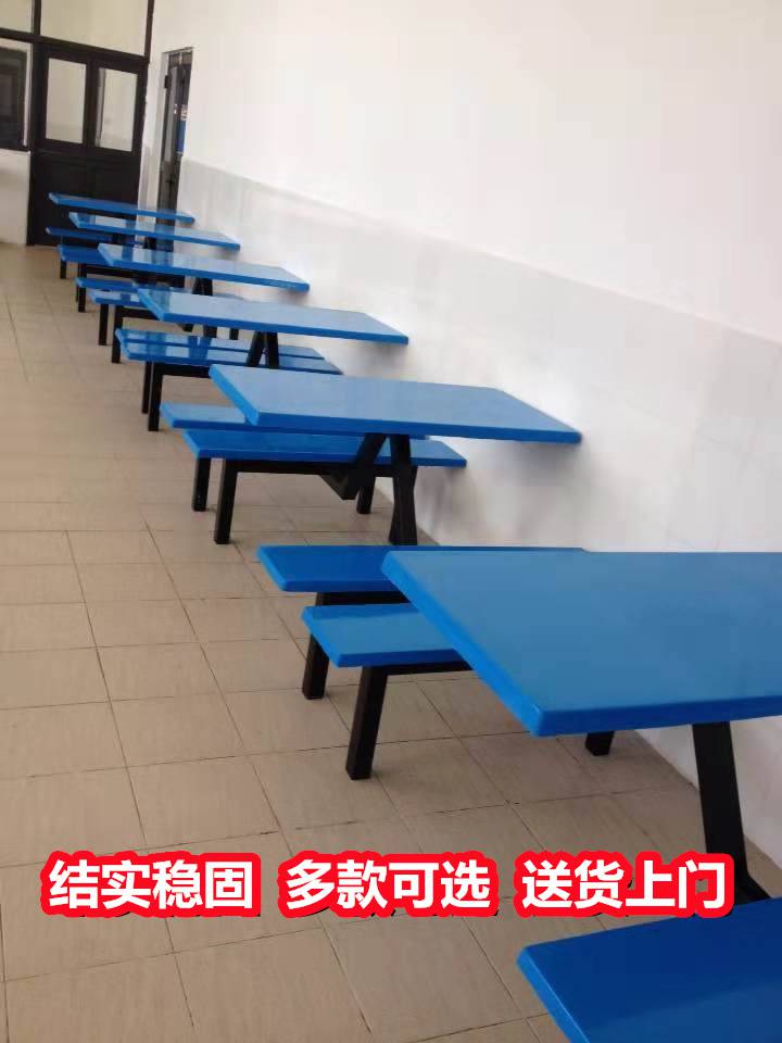 广西柳州单位食堂餐桌--圆凳餐桌椅--组合餐桌
