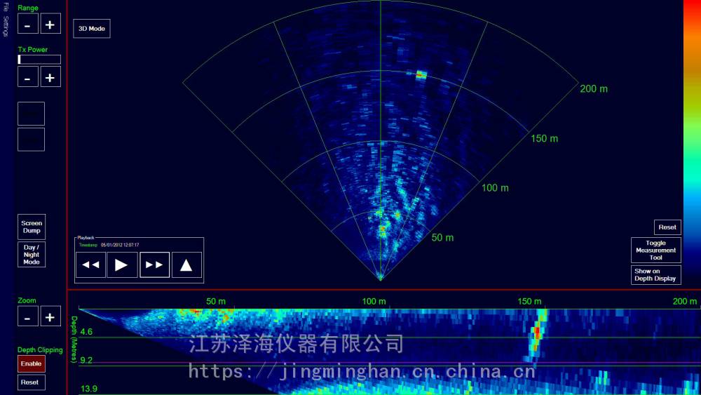 前视避障声纳系统marineelectronics3d避障声纳3248