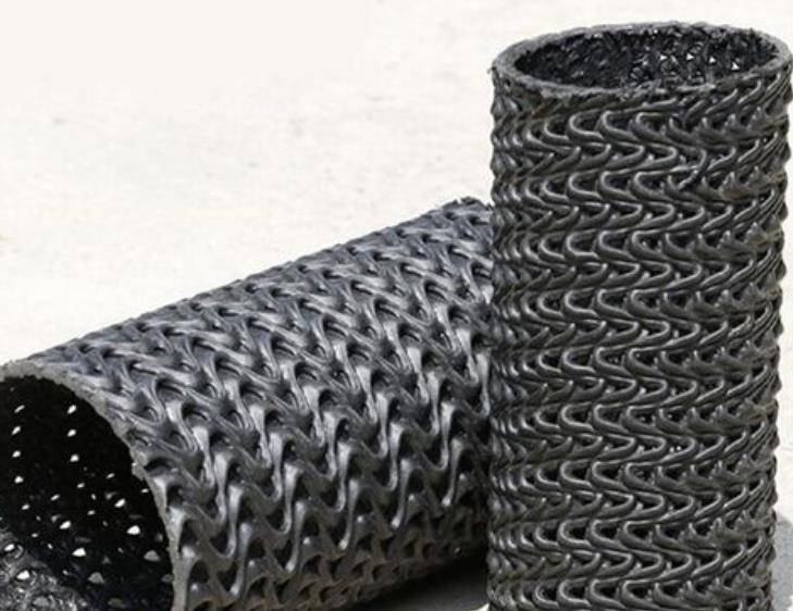 德宏州陇川县硬式透水管—曲纹网状透水管-塑料盲沟疏水管