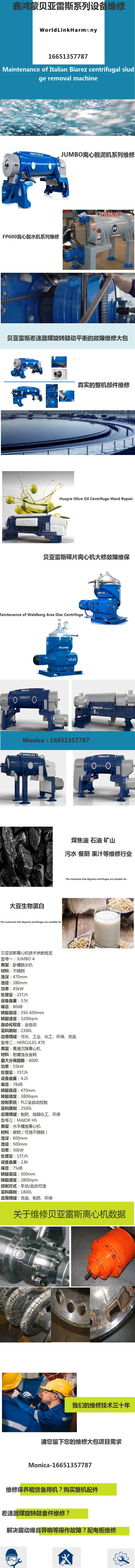 甘肃LW1000离心机一用一备还是维修合算