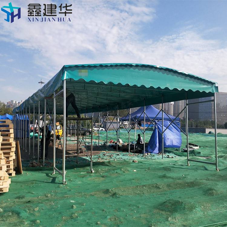 四川凉山大型仓储雨棚带水槽工地帐篷