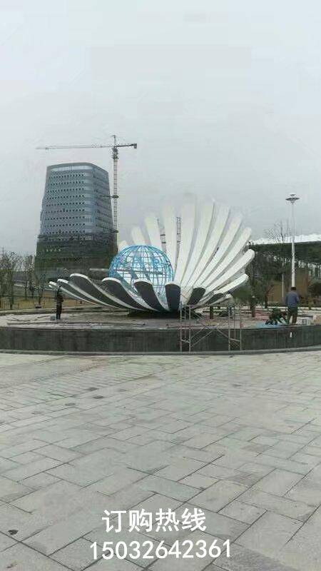 不锈钢贝壳雕塑 室外软装 固体贝壳雕塑厂家