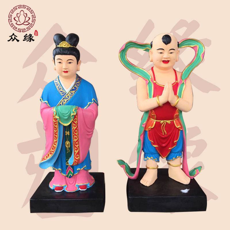 善财童子仙家护法神童仙童神像八仙过海四大财神神像佛像树脂寺庙法事