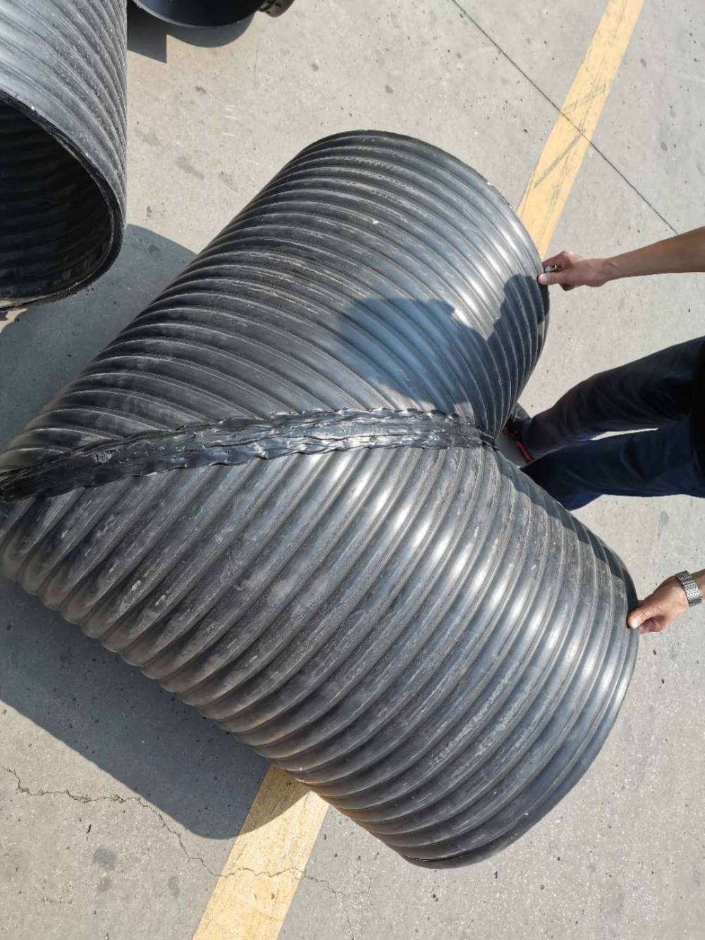 景东彝族自治县HDPE钢带增强波纹管-HDPE缠绕波纹管-钢带缠绕管