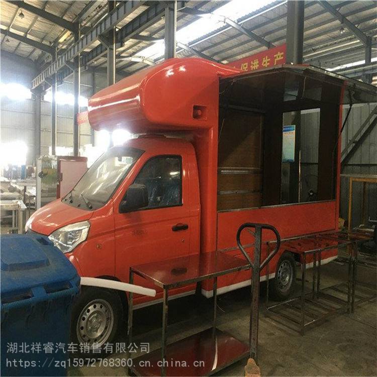 麻辣烫拉面凉粉小吃车玻璃钢汽车型早餐车